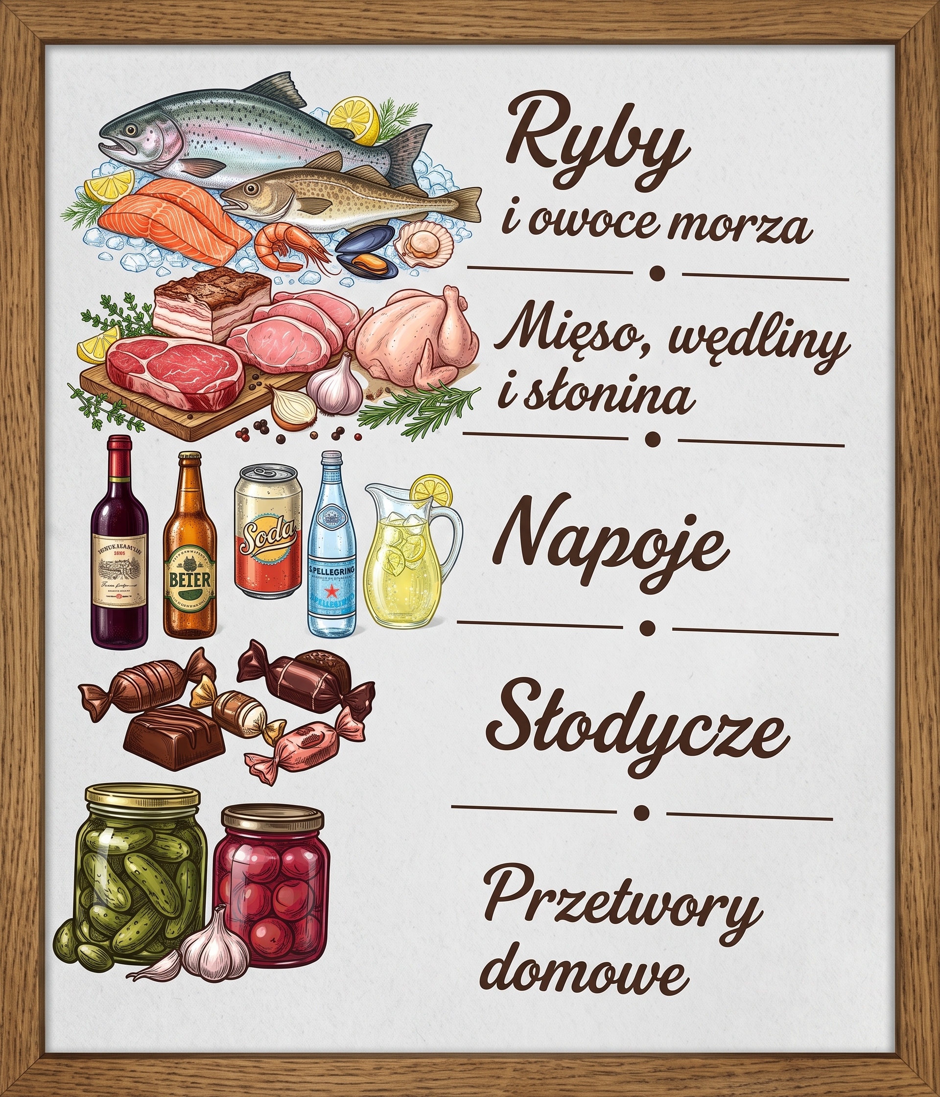 Menu Pannoczka Market – ilustracja asortymentu